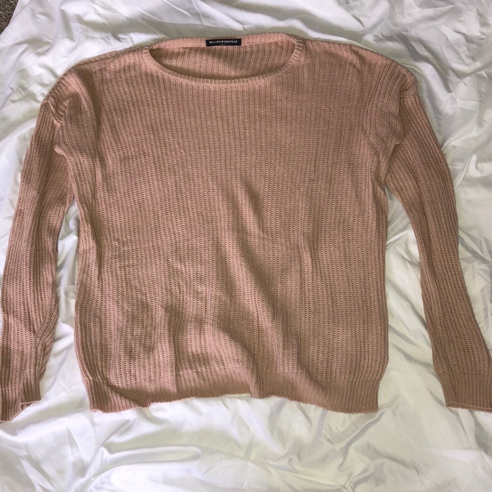 Brandy Melville Blush Pink Oversized Sweater